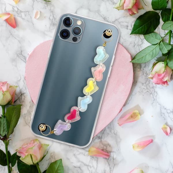 Deksel til iPhone 12 PRO MAX Silikondeksel med håndleddslenke