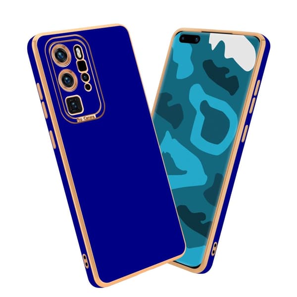 Cover Huawei P40 PRO / P40 PRO+ Etui Case () Blank blå - rosa guld