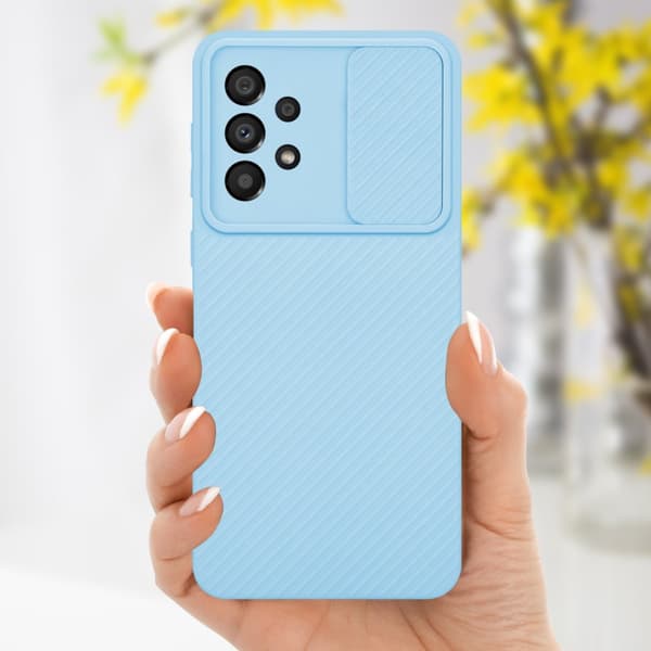 Samsung Galaxy A33 5G Suojakuori Suojakotelo joka on valmistettu joustavasta TPU-silikonista ja jossa on kameran suojaus