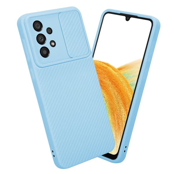 Samsung Galaxy A33 5G Suojakuori Suojakotelo joka on valmistettu joustavasta TPU-silikonista ja jossa on kameran suojaus