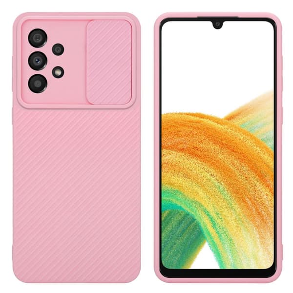 Samsung Galaxy A33 5G Suojakuori Suojakotelo joka on valmistettu joustavasta TPU-silikonista ja jossa on kameran suojaus