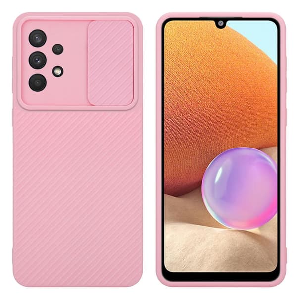 Samsung Galaxy A32 4G Skal Fodral av flexibel TPU-silikon och med kameraskydd Mobilskydd Case Cover