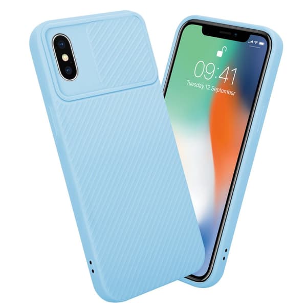 iPhone X / XS Skal Fodral av flexibel TPU-silikon och med kameraskydd Mobilskydd Case Cover