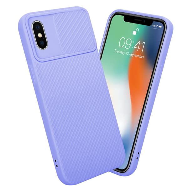 iPhone X / XS Skal Fodral av flexibel TPU-silikon och med kameraskydd Mobilskydd Case Cover