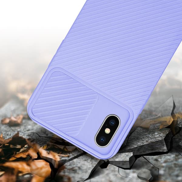 iPhone X / XS Skal Fodral av flexibel TPU-silikon och med kameraskydd Mobilskydd Case Cover