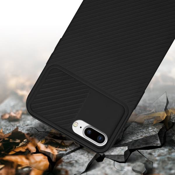 iPhone 7 PLUS / 7S PLUS / 8 PLUS Skal Fodral av flexibel TPU-silikon och med kameraskydd Mobilskydd Case Cover
