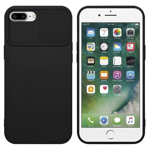 iPhone 7 PLUS / 7S PLUS / 8 PLUS Skal Fodral av flexibel TPU-silikon och med kameraskydd Mobilskydd Case Cover