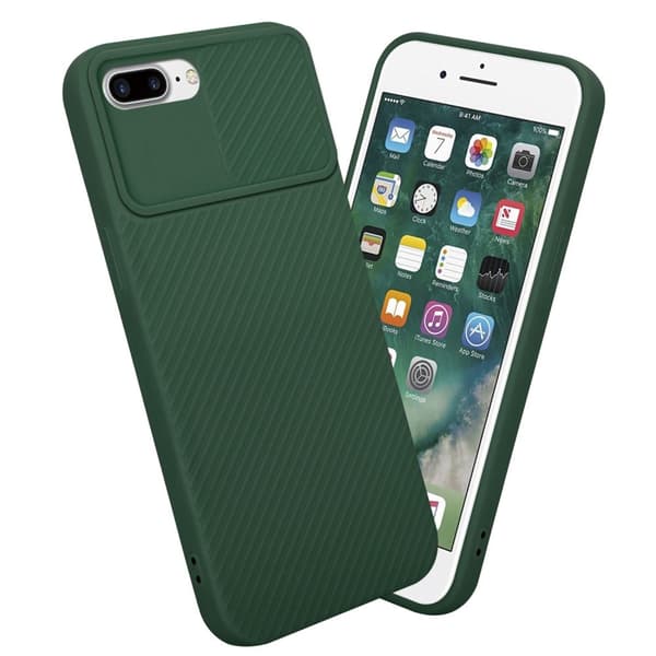 iPhone 7 PLUS / 7S PLUS / 8 PLUS Skal Fodral av flexibel TPU-silikon och med kameraskydd Mobilskydd Case Cover