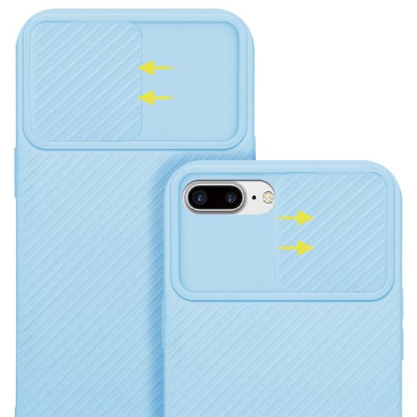 iPhone 7 PLUS / 7S PLUS / 8 PLUS Skal Fodral av flexibel TPU-silikon och med kameraskydd Mobilskydd Case Cover