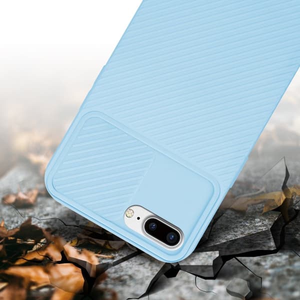 iPhone 7 PLUS / 7S PLUS / 8 PLUS Skal Fodral av flexibel TPU-silikon och med kameraskydd Mobilskydd Case Cover