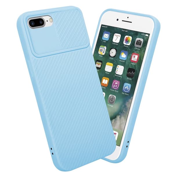 iPhone 7 PLUS / 7S PLUS / 8 PLUS Skal Fodral av flexibel TPU-silikon och med kameraskydd Mobilskydd Case Cover