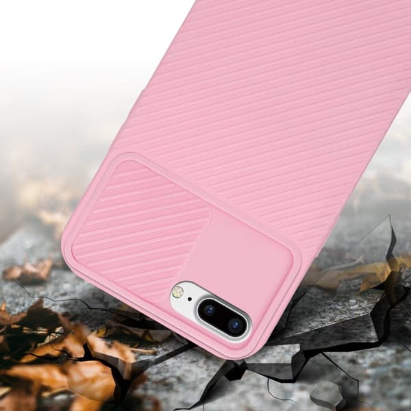 iPhone 7 PLUS / 7S PLUS / 8 PLUS Skal Fodral av flexibel TPU-silikon och med kameraskydd Mobilskydd Case Cover