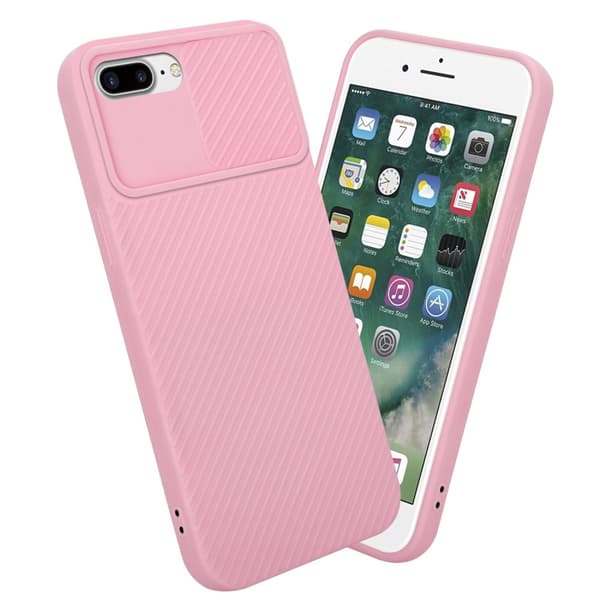 iPhone 7 PLUS / 7S PLUS / 8 PLUS Skal Fodral av flexibel TPU-silikon och med kameraskydd Mobilskydd Case Cover