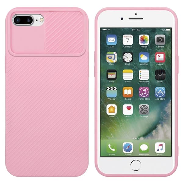 iPhone 7 PLUS / 7S PLUS / 8 PLUS Skal Fodral av flexibel TPU-silikon och med kameraskydd Mobilskydd Case Cover