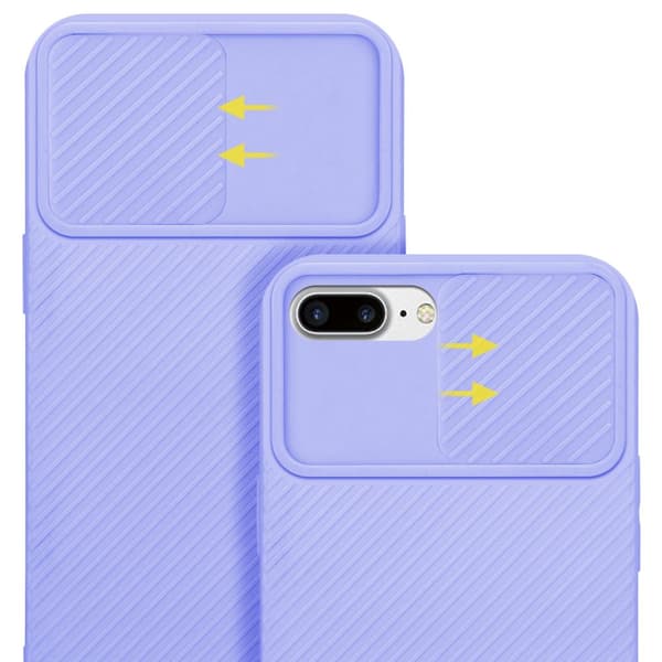 iPhone 7 PLUS / 7S PLUS / 8 PLUS Skal Fodral av flexibel TPU-silikon och med kameraskydd Mobilskydd Case Cover
