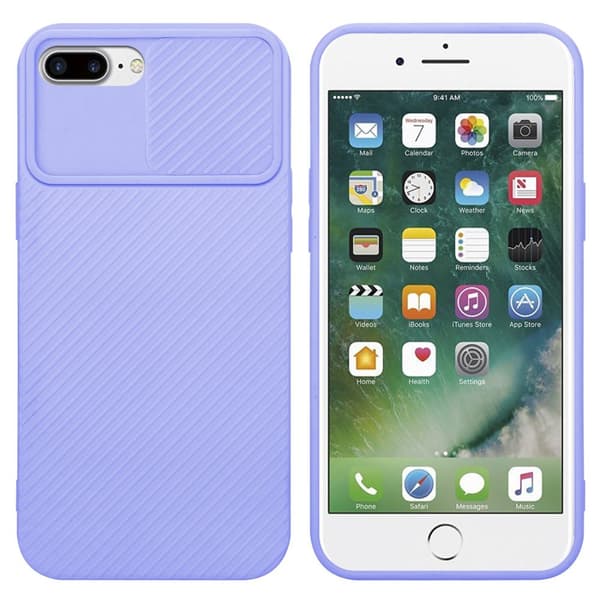 iPhone 7 PLUS / 7S PLUS / 8 PLUS Skal Fodral av flexibel TPU-silikon och med kameraskydd Mobilskydd Case Cover
