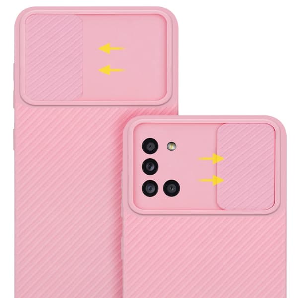 Samsung Galaxy A31 Suojakuori Suojakotelo joka on valmistettu joustavasta TPU-silikonista ja jossa on kameran suojaus