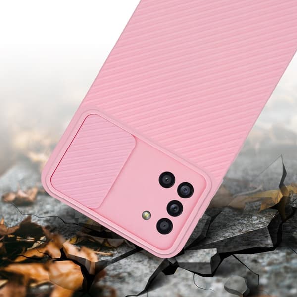 Samsung Galaxy A31 Suojakuori Suojakotelo joka on valmistettu joustavasta TPU-silikonista ja jossa on kameran suojaus