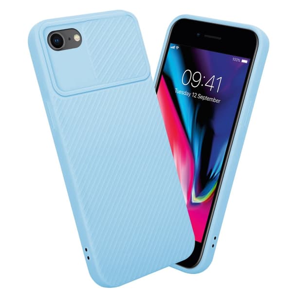 iPhone 7 / 7S / 8 / SE 2020 Suojakuori Suojakotelo joka on valmistettu joustavasta TPU-silikonista ja jossa on kameran suojaus