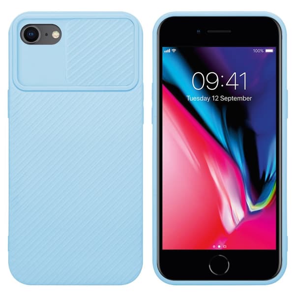 iPhone 7 / 7S / 8 / SE 2020 Suojakuori Suojakotelo joka on valmistettu joustavasta TPU-silikonista ja jossa on kameran suojaus
