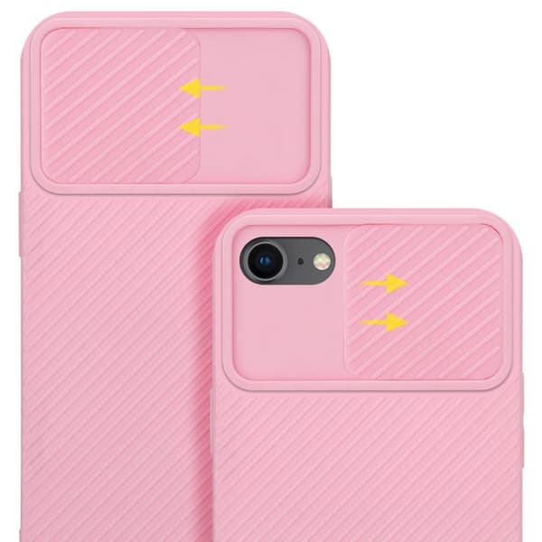 iPhone 7 / 7S / 8 / SE 2020 Suojakuori Suojakotelo joka on valmistettu joustavasta TPU-silikonista ja jossa on kameran suojaus