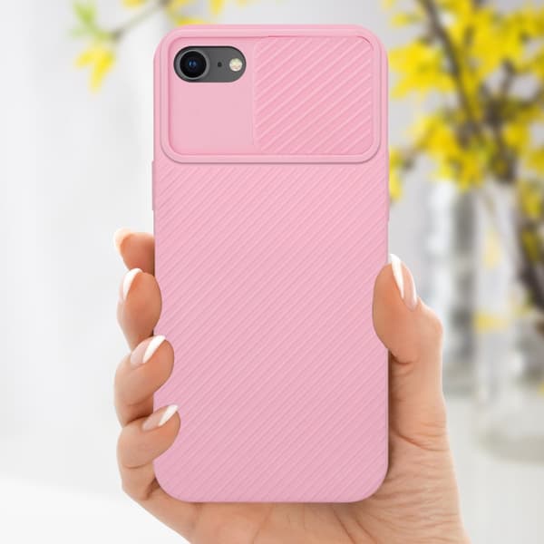 iPhone 7 / 7S / 8 / SE 2020 Suojakuori Suojakotelo joka on valmistettu joustavasta TPU-silikonista ja jossa on kameran suojaus
