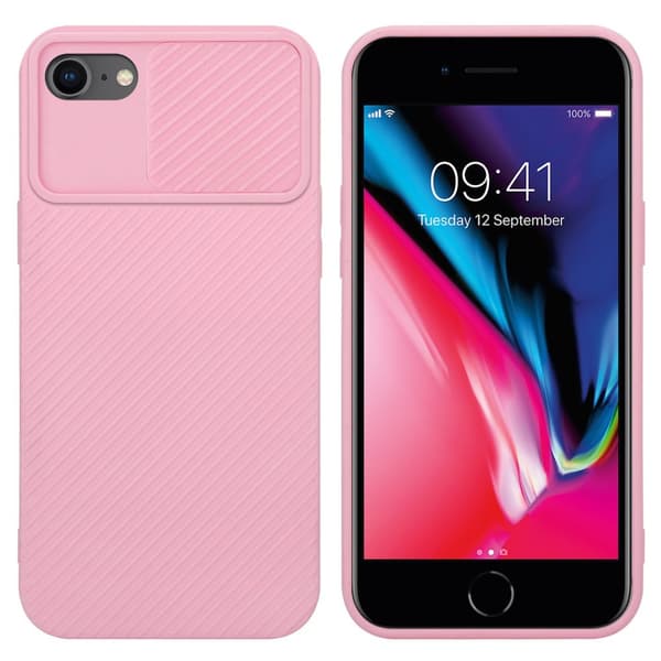 iPhone 7 / 7S / 8 / SE 2020 Suojakuori Suojakotelo joka on valmistettu joustavasta TPU-silikonista ja jossa on kameran suojaus