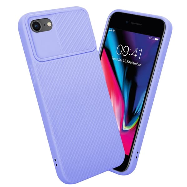 iPhone 7 / 7S / 8 / SE 2020 Suojakuori Suojakotelo joka on valmistettu joustavasta TPU-silikonista ja jossa on kameran suojaus