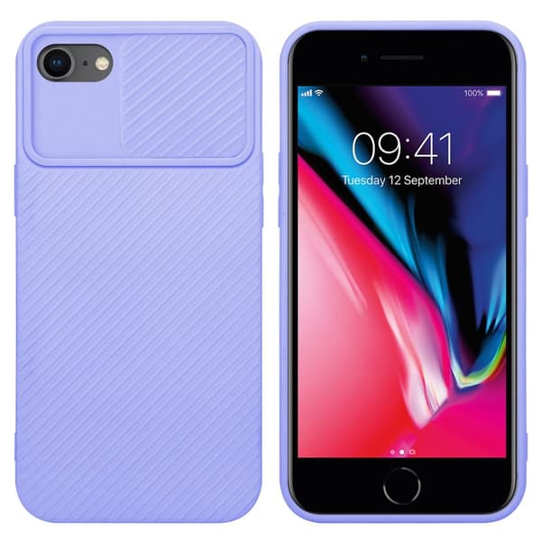 iPhone 7 / 7S / 8 / SE 2020 Suojakuori Suojakotelo joka on valmistettu joustavasta TPU-silikonista ja jossa on kameran suojaus