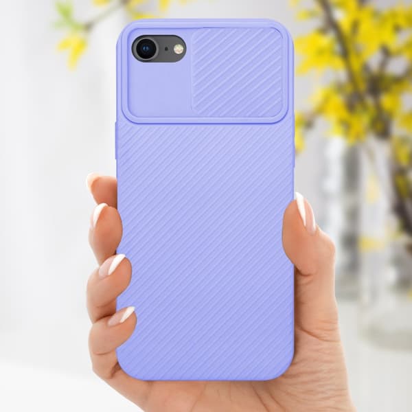 iPhone 7 / 7S / 8 / SE 2020 Suojakuori Suojakotelo joka on valmistettu joustavasta TPU-silikonista ja jossa on kameran suojaus