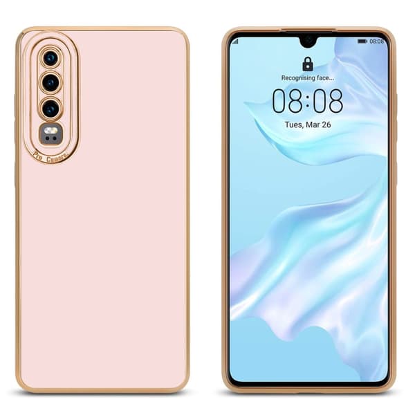 Huawei P30 Fodral Skal av flexibel TPU-silikon och med kameraskydd Case Cover