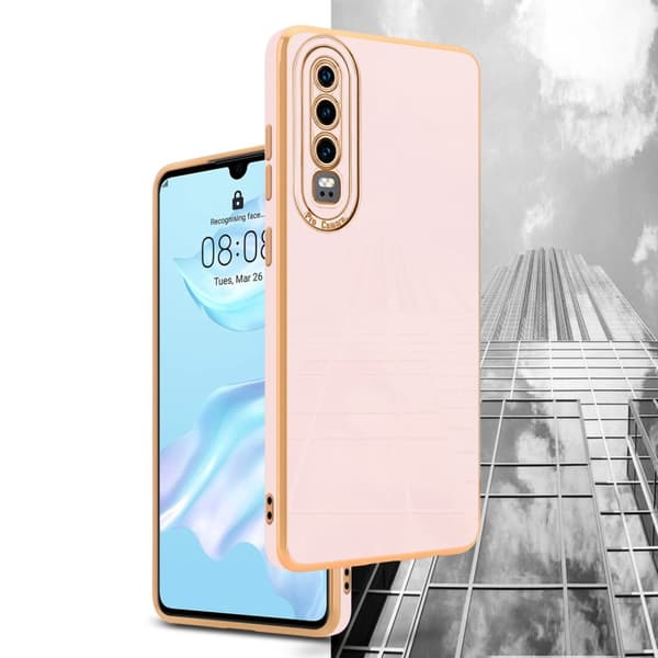Huawei P30 Fodral Skal av flexibel TPU-silikon och med kameraskydd Case Cover
