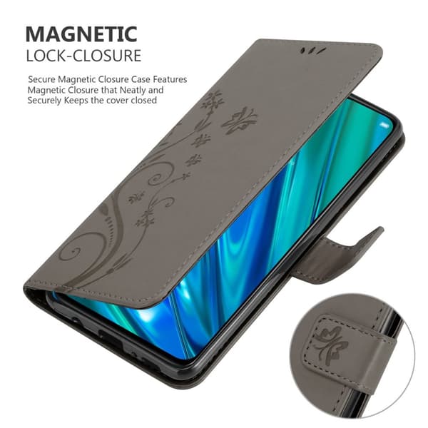 Realme 5 PRO / Realme Q Suojakotelo Suojakuori Lompakkokotelo Matkapuhelinkotelo Kukat jossa on magneettisuljenta, jalusta-toiminto ja korttipaikat