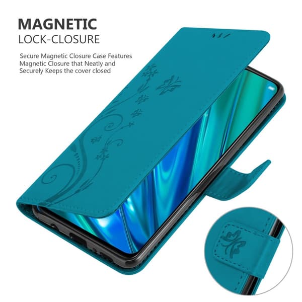 Realme 5 PRO / Realme Q Suojakotelo Suojakuori Lompakkokotelo Matkapuhelinkotelo Kukat jossa on magneettisuljenta, jalusta-toiminto ja korttipaikat
