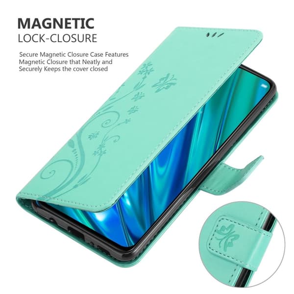 Realme 5 PRO / Realme Q Pungetui Cover Blomster ()