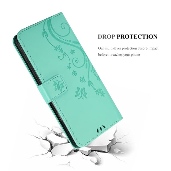 Realme 5 PRO / Realme Q Pungetui Cover Blomster ()