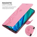 Miniatyrbild 5 av 8: Realme 5 PRO / Realme Q Skal Fodral i blomdesign Mobilskydd Case Cover med magnetisk stängning, ståfunktion och kortplatser