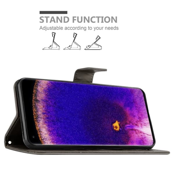 Oppo FIND X5 PRO Pungetui Cover Blomster ()