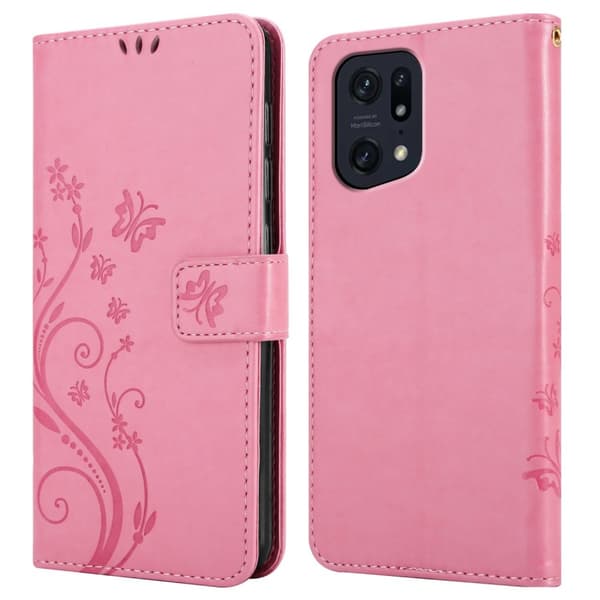 Oppo FIND X5 PRO Pungetui Cover Blomster ()