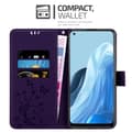 Pikkukuva 3 / 8: Oppo FIND X5 LITE / Reno7 5G Suojakotelo Suojakuori Lompakkokotelo Matkapuhelinkotelo Kukat jossa on magneettisuljenta, jalusta-toiminto ja