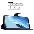 Pikkukuva 4 / 8: Oppo FIND X5 LITE / Reno7 5G Suojakotelo Suojakuori Lompakkokotelo Matkapuhelinkotelo Kukat jossa on magneettisuljenta, jalusta-toiminto ja