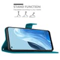 Pikkukuva 4 / 8: Oppo FIND X5 LITE / Reno7 5G Suojakotelo Suojakuori Lompakkokotelo Matkapuhelinkotelo Kukat jossa on magneettisuljenta, jalusta-toiminto ja