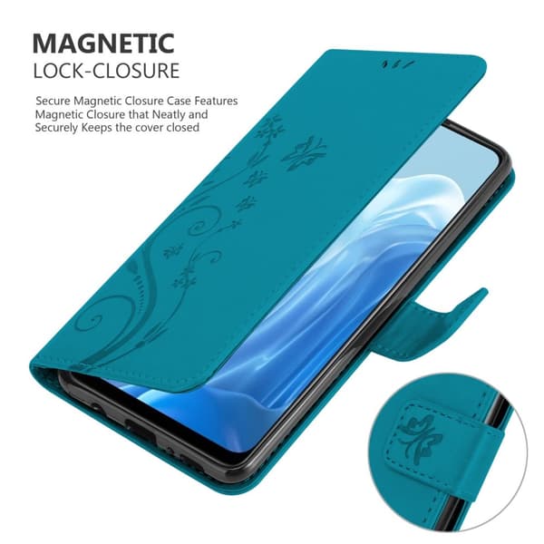 Oppo FIND X5 LITE / Reno7 5G Pungetui Cover Blomster ()