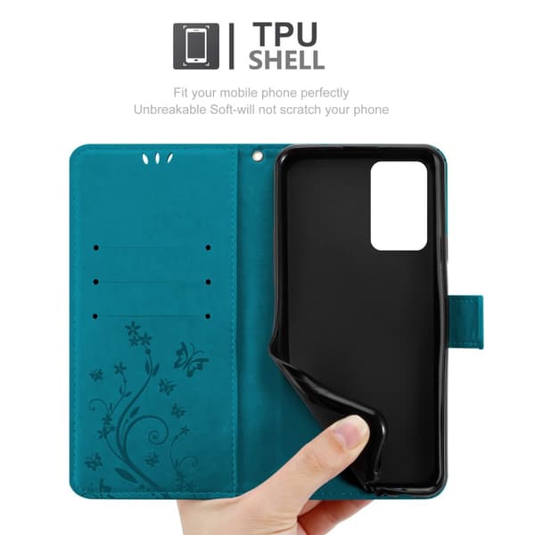 Oppo FIND X5 LITE / Reno7 5G Pungetui Cover Blomster ()