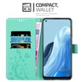 Pikkukuva 3 / 8: Oppo FIND X5 LITE / Reno7 5G Suojakotelo Suojakuori Lompakkokotelo Matkapuhelinkotelo Kukat jossa on magneettisuljenta, jalusta-toiminto ja