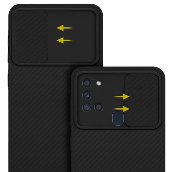 Samsung Galaxy A21s Skal Fodral av flexibel TPU-silikon och med kameraskydd Mobilskydd Case Cover