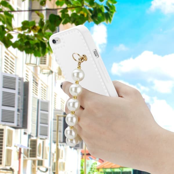 Deksel til iPhone 6 / 6S Silikondeksel med håndleddslenke