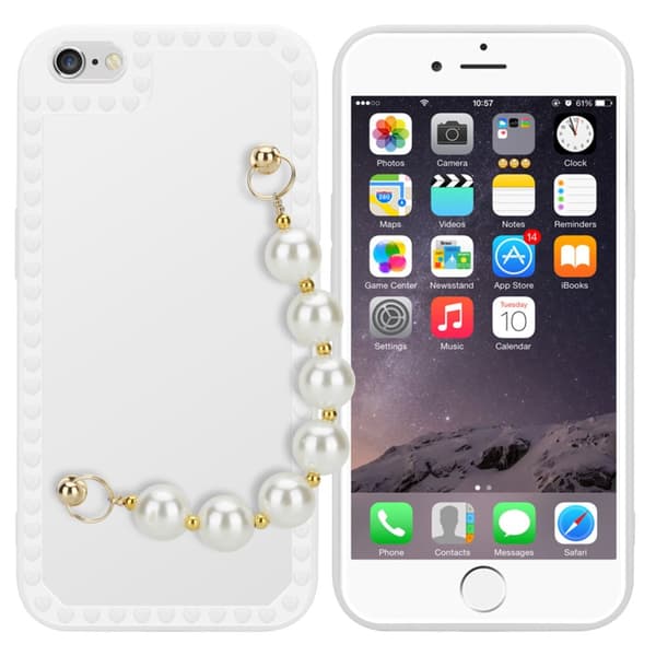 Deksel til iPhone 6 / 6S Silikondeksel med håndleddslenke
