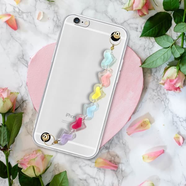 Deksel til iPhone 6 / 6S Silikondeksel med håndleddslenke