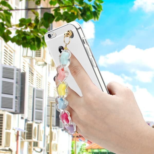 Deksel til iPhone 6 / 6S Silikondeksel med håndleddslenke